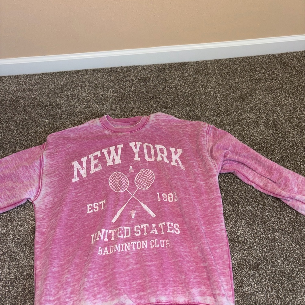 New York Pink Sweatshirt